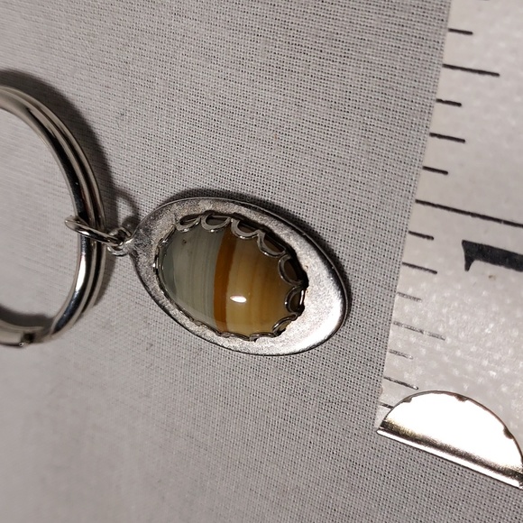 Multi Color Stone Key Ring - Picture 4 of 6